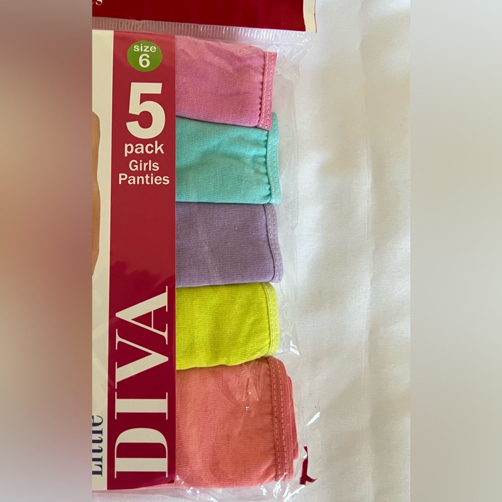 Little Diva Girls Panties 5-Pack